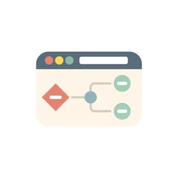 Algorithm showing negative results on computer screen Stock-Illustration