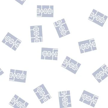 Algorithm software data science glyph vector seamless pattern イラスト素材