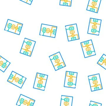 Algorithm software data science vector seamless pattern イラスト素材