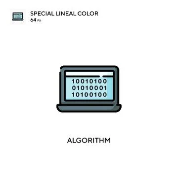 Algorithm Special lineal color icon. Illustration symbol design template for  Stock Illustration