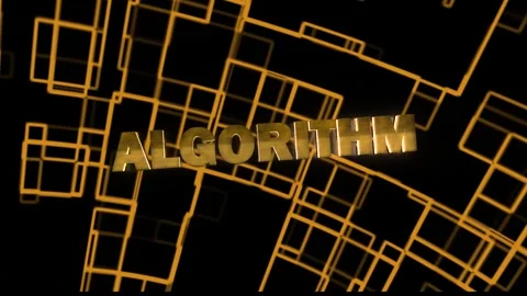 Algorithm Technology Word with background Stock Footage 294580860