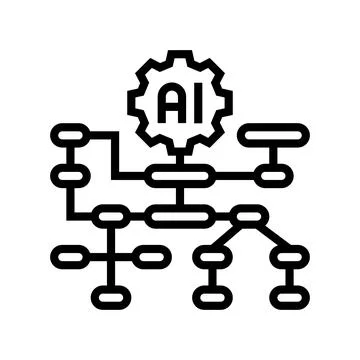 Algorithm transparency line icon vector illustration イラスト素材