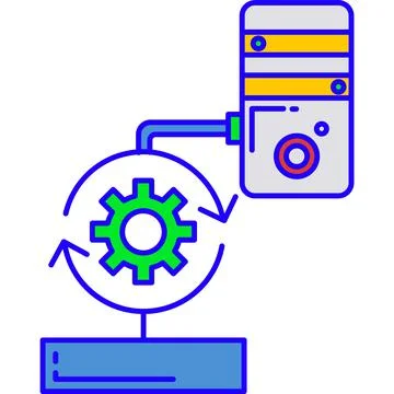 Algorithm update icon vector isolated on white Stock Illustration