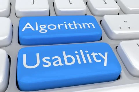 Algorithm Usability concept Stock-Illustration