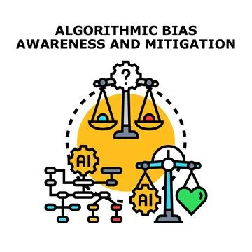 Algorithmic bias awareness, mitigation, and ethical ai decision making イラスト素材