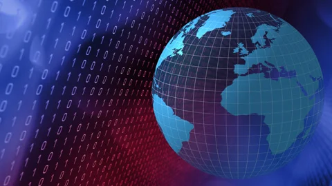 Algorithmic cybersecurity representation of cybersecurity through backdrop Stock-Footage 255756727