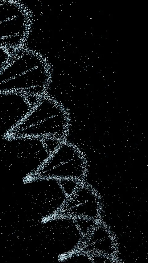 Algorithmic DNA Helix : Iso In 4K Alpha Stock Footage 333701713