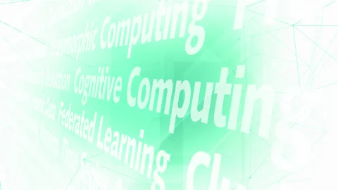 Algorithmic innovation in artificial intelligence ai and connected lines Video stock 268677196