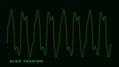 Algorithmic Trading Financial Market Chart Analysis Graphic Stock Footage 335474134