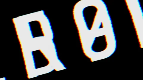 Algorithmically Generated Random Digits and Characters Stock-Footage 274316306