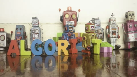 Algrthyims robot stop motion Stock Footage 338299514