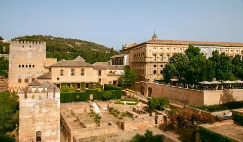 Alhambra complex in Granada Spain Foto stock