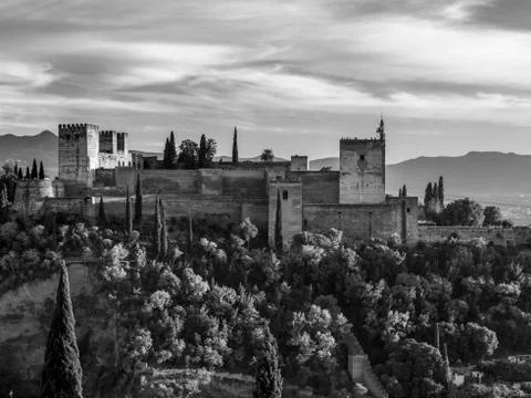 The Alhambra, a palace and fortress complex,Granada, Spain Stock Photos