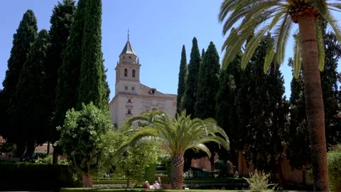 Alhambra Palace in Granada, Spain Stock Footage 159172327