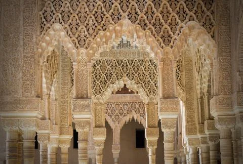 Alhambra pillars Stock Photos