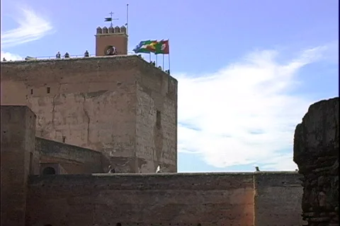 Alhambra Rampart-ws Stock Footage