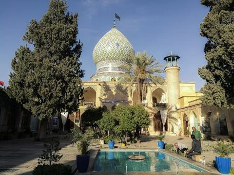 Ali Ebn-e Hamzeh Holy Shrine. Shiraz, Iran. Stock Photos