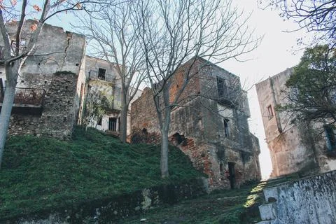 Alianello Ghost Town 库存照片