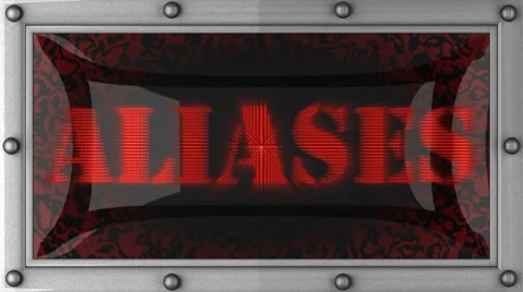Aliases on led Stock Footage 8664191