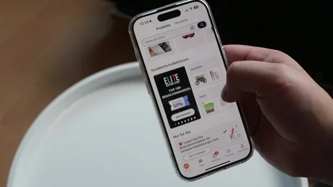 Alibaba App on Phone Stock Footage 258267756