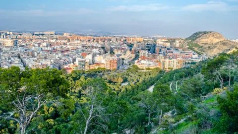 Alicante city view Stock Photos