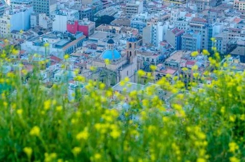 Alicante city view Stock Photos