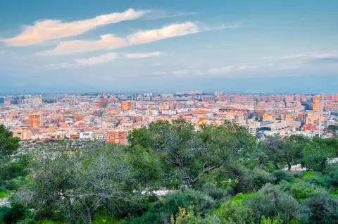 Alicante city view Stock Photos