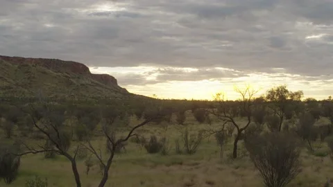 Alice Springs MacDonnell Timelapse Sunset Stock Footage 194761022