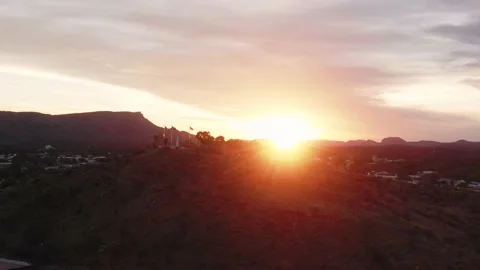 Alice Springs Sunset Stock Footage