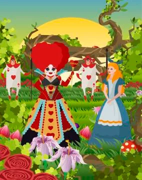 Alice In Wonderland Illustrations ~ Vectors