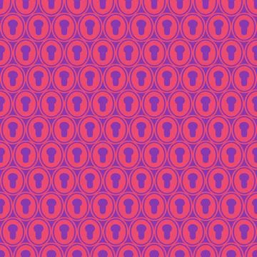 Alice in Wonderland seamless pattern Stock Illustration