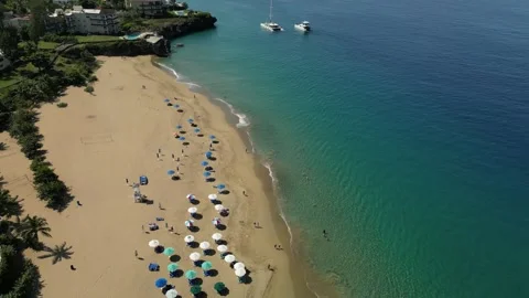 Alicia beach boats ocean view 02 库存影片 329675673