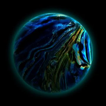 Alien 3d Planet Stock Illustration