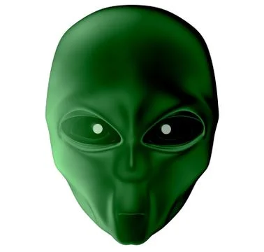 Alien 3d render Stock Illustration