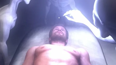 Alien Abduction of a Man Stock Footage 227468700
