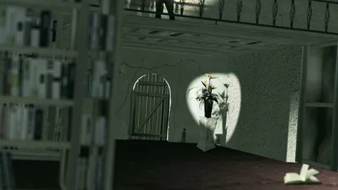 Alien abduction near death experience artist rendition stock footage video Stock Footage 162400289