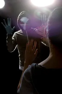 Alien Abduction Stock-Fotos