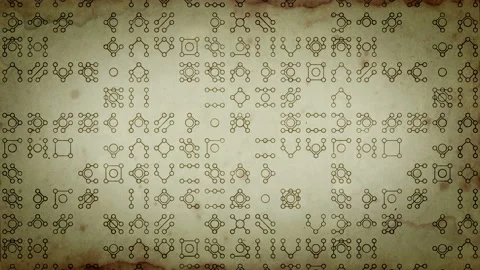 Alien Abstract Text Symbols Stylized Ancient Manuscript Animation Stock Footage 95072676
