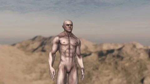 ALIEN ALONE IN A STRANGE WORLD Stock Footage 117918128