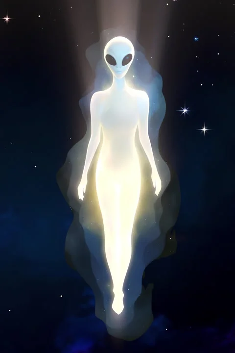 Alien Arrival with Background Stock Footage 318371139