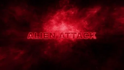 Alien Attack. Designed for Special Research Content. Stock Illustration