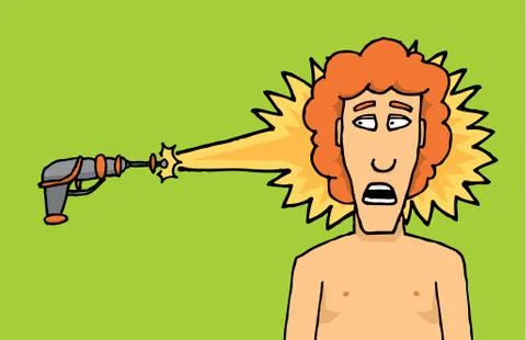 Alien attack / mind-control raygun Stock Illustration