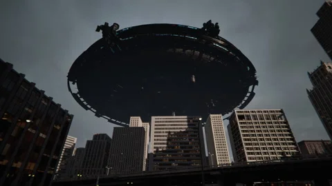 Alien attack on planet Earth 02 Stock Footage 284640289