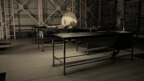 Alien Autopsy of extraterrestrial Stock Footage 200079061