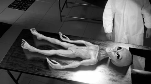 Alien Autopsy of extraterrestrial Stock Footage 200084478