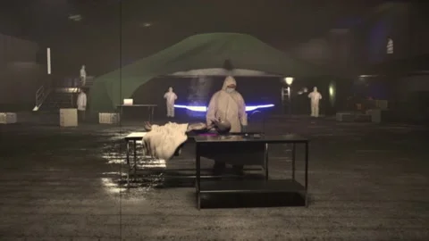 Alien Autopsy of extraterrestrial Stock Footage 229425786