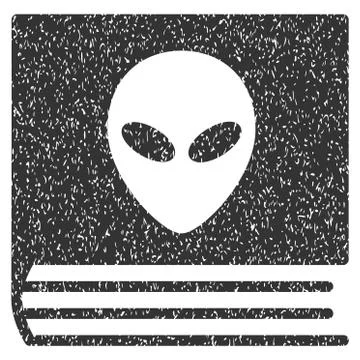 Alien Catalog Grainy Texture Icon Stock Illustration