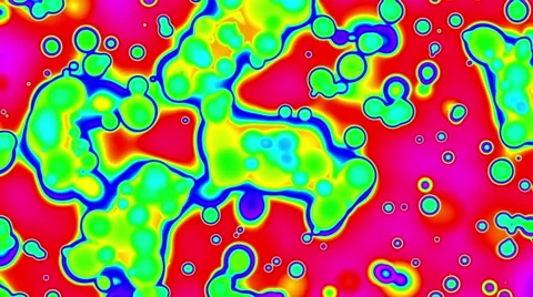 Alien Cells Weird Liquid Psychedelic Abstract VJ Background Loop 3 Stock Footage 56039049