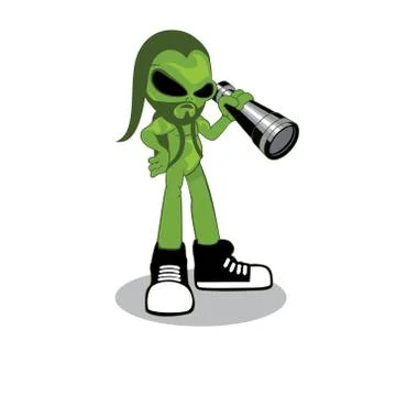 Alien character design Stock Illustration