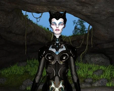 Alien civilization underground 스톡 일러스트